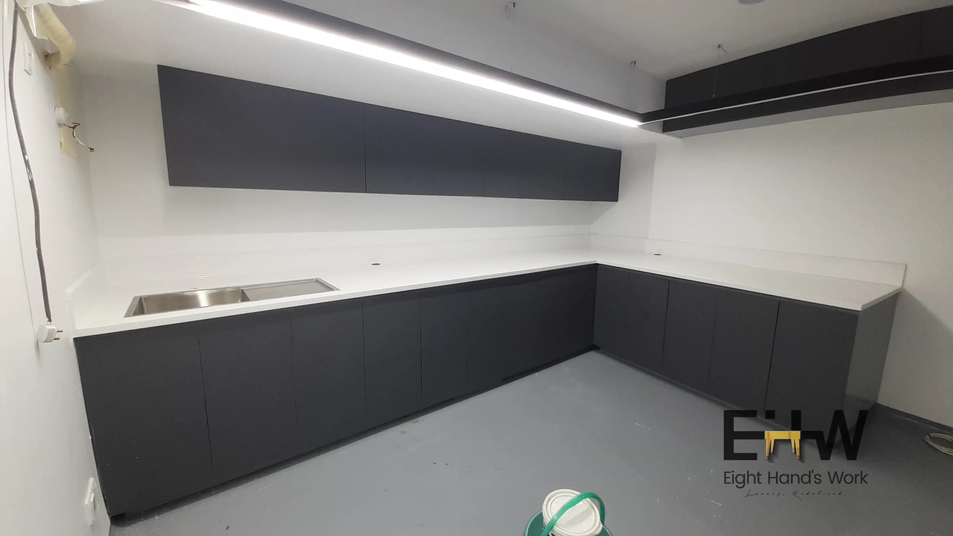 Epoxy Clear Coat Lab cabinet top