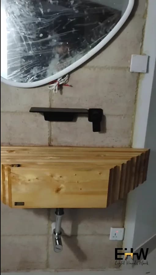 Epoxy virticle luvour Basin